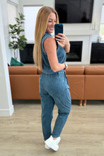 Load image into Gallery viewer, Limber Up Tapered Leg Joggers in Slate Blue - Rae Mode