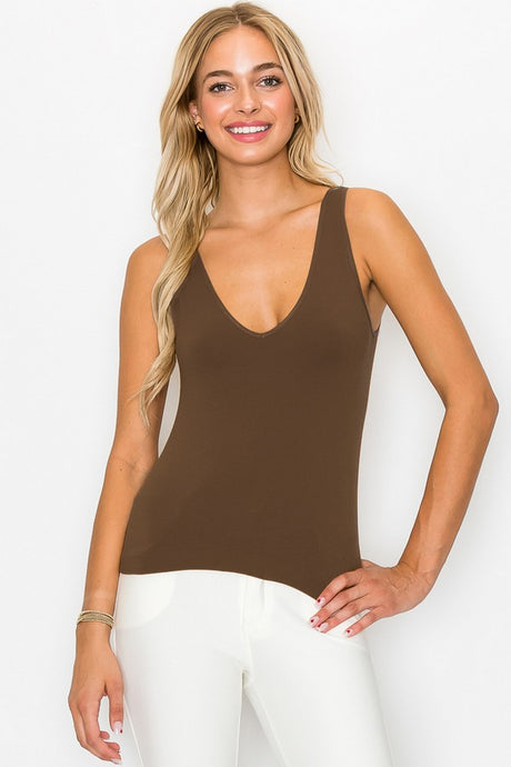 Seamless Reversible Cami - OS - 8 Colors