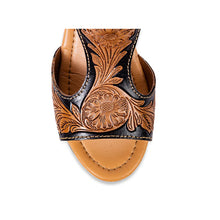 Load image into Gallery viewer, Talitha Hand Tooled Wedge Myra