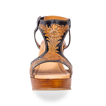 Load image into Gallery viewer, Talitha Hand Tooled Wedge Myra