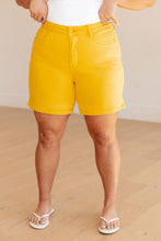 Load image into Gallery viewer, Jenna High Rise Control Top Cuffed Shorts in Yellow