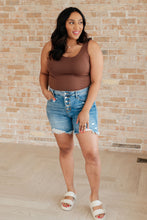 Load image into Gallery viewer, Kara High Rise Rigid Magic Button Fly Cutoff Shorts