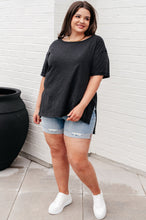 Load image into Gallery viewer, Let Me Live Relaxed Tee in Black