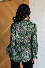 Load image into Gallery viewer, Looking Out Damask Print Blouse