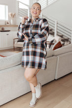 Load image into Gallery viewer, Make it Right Plaid Shirt Dress - Jodifl