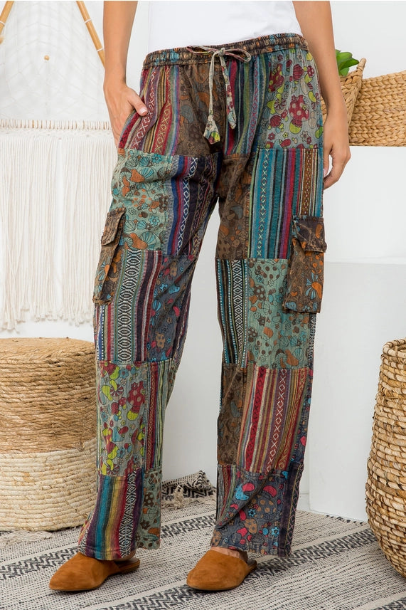 Mushroom Patchwork Pant