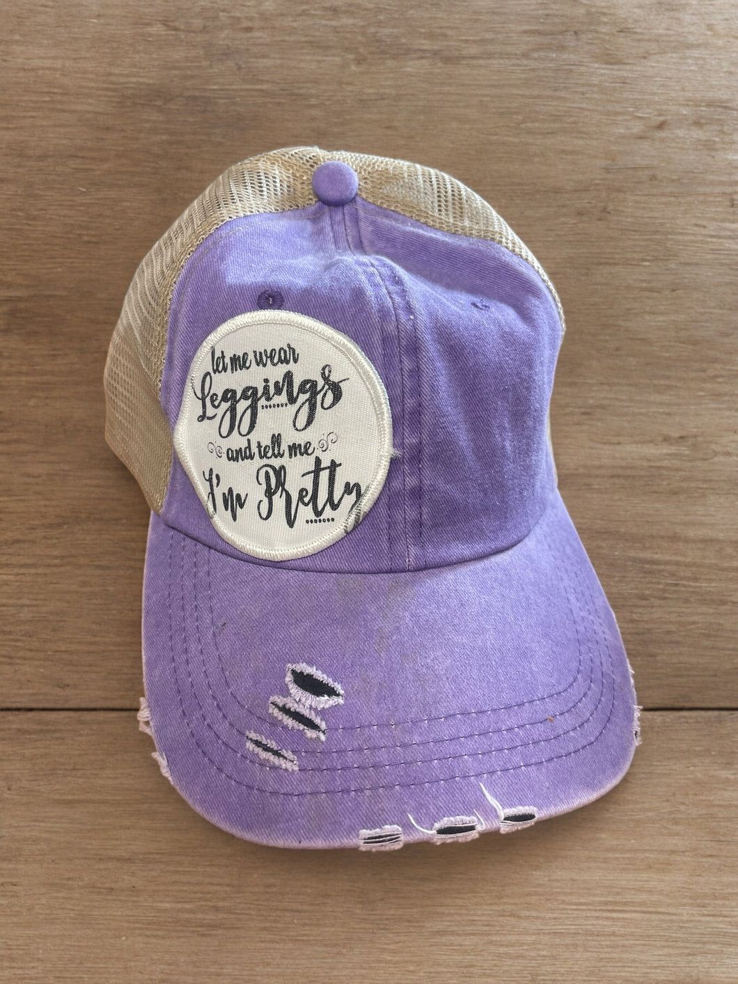 Let Me Wear Leggings Cap - Embroidery Patch