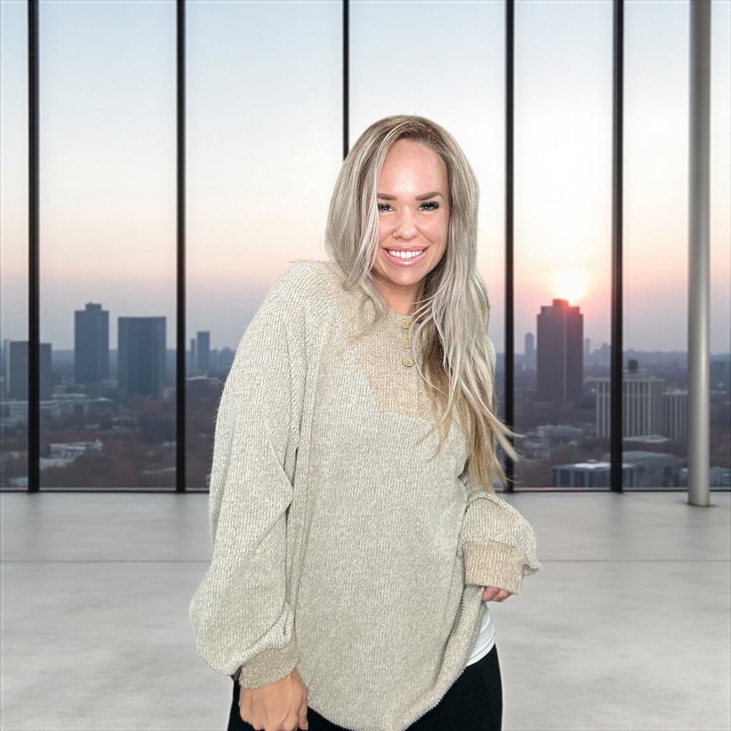 Sandy Mountains Corded Top