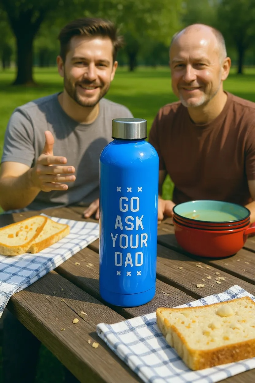 Go Ask Your Dad Metal Waterbottle - Mugsby