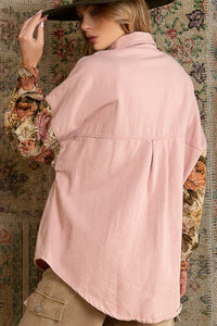 Pink Tapestry Shacket - POL