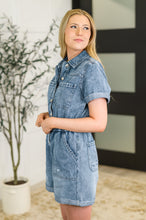 Load image into Gallery viewer, Pleasant and Relevant Denim Romper