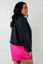 Load image into Gallery viewer, Rep Ready Mineral Wash French Terry Pullover in Black