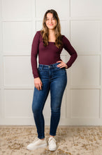 Load image into Gallery viewer, Skylar Mid Rise Thermal Vintage Skinny Jean