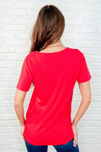Load image into Gallery viewer, The Every Outfit Basic V-Neck Top in  Ruby
