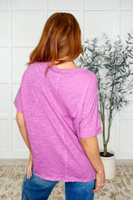 Load image into Gallery viewer, The Layback Relaxed Basic Tee in Hot Magenta