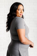 Load image into Gallery viewer, They&#39;re Not Like Us Square Neck Bodysuit in Titanium