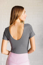 Load image into Gallery viewer, They&#39;re Not Like Us Square Neck Bodysuit in Titanium