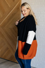 Load image into Gallery viewer, Writer&#39;s Block Color Block Open Front Cardigan