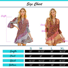 Load image into Gallery viewer, Boho Patchwork Overdyed Babydoll Dress - Young Threads