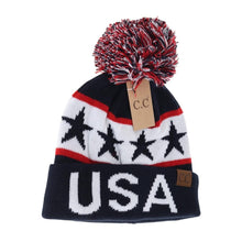 Load image into Gallery viewer, C.C Beanie - USA Knit Pom C.C Beanie HAT3902