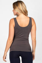 Load image into Gallery viewer, Reversible V-Scoop Neck Tank Top. New Colors!: Regular Size / Black