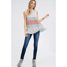 Load image into Gallery viewer, Phil Love - America flag stripe muscle tank top