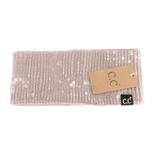 Load image into Gallery viewer, C.C Beanie - Allover Clear Sequin Head Wrap HWC0044