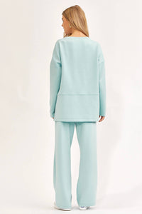 Travel In Greece - Tunic Top Straight Pant - Dear Scarlett