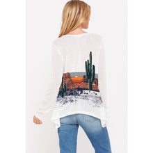 Load image into Gallery viewer, Desert Sunset Graphic Knit Top - Phil Love