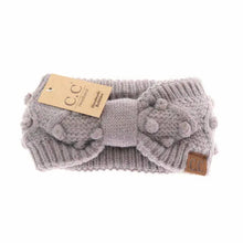 Load image into Gallery viewer, C.C Beanie - Bobble Knit C.C Head Wrap HW3836
