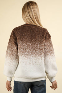 Cozy Ombre Sweatshirt - Mocha - Very J