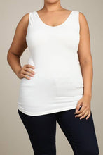 Load image into Gallery viewer, Reversible V-Scoop Neck Tank Top. New Colors!: Regular Size / Black