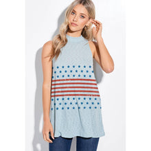 Load image into Gallery viewer, Phil Love - America flag stripe muscle tank top