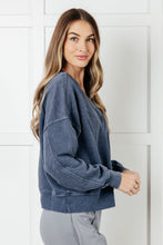 Load image into Gallery viewer, Rep Ready Mineral Wash French Terry Pullover in Blue