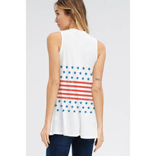 Load image into Gallery viewer, Phil Love - America flag stripe muscle tank top