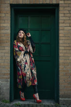 Load image into Gallery viewer, Friendship Love and Truth Long Duster Bamboo Kimono Robe: Classic