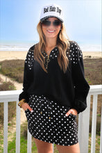 Load image into Gallery viewer, Jess Lea - After Dark Polka Dot Skort