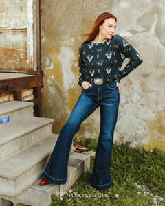 Hilary Tummy Control High Rise Jeans - L & B