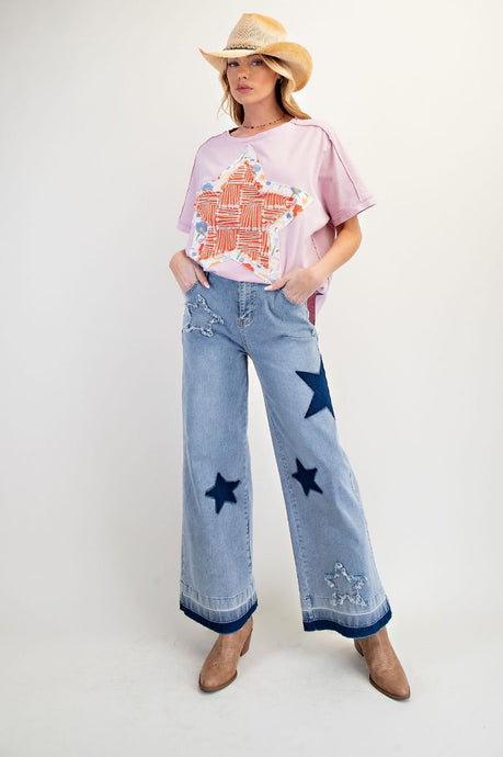 Oh My Stars Patch Jean - Easel