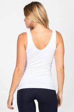 Load image into Gallery viewer, Reversible V-Scoop Neck Tank Top. New Colors!: Regular Size / Black