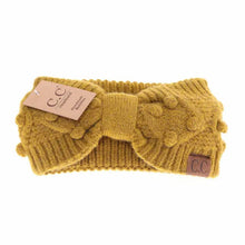 Load image into Gallery viewer, C.C Beanie - Bobble Knit C.C Head Wrap HW3836