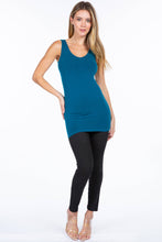 Load image into Gallery viewer, Reversible V-Scoop Neck Tank Top. New Colors!: Regular Size / Black