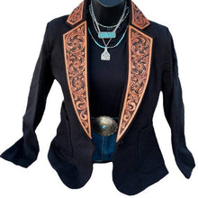 Load image into Gallery viewer, Sheer Trend - Printed Women&#39;s Western Styles Tops Blazer