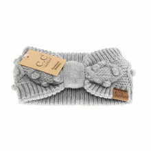 Load image into Gallery viewer, C.C Beanie - Bobble Knit C.C Head Wrap HW3836