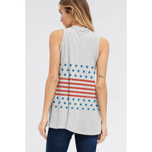Load image into Gallery viewer, Phil Love - America flag stripe muscle tank top