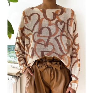 Hearts Tunic Sweater