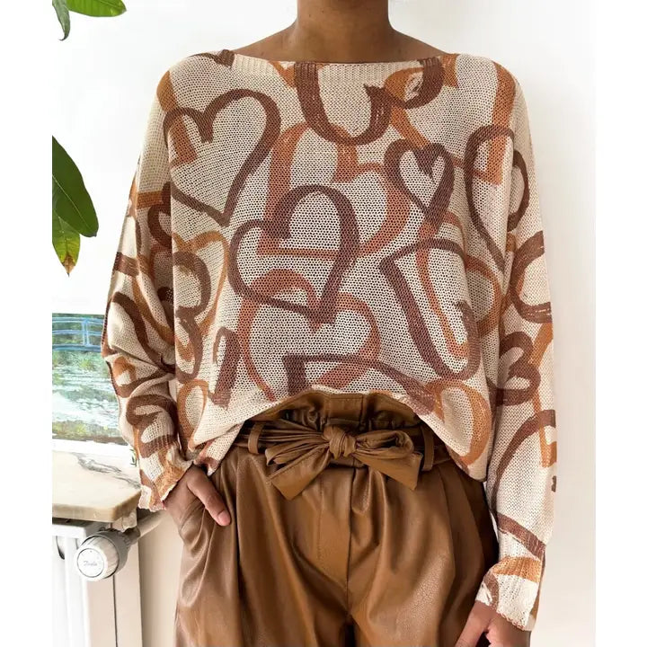 Hearts Tunic Sweater