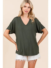 Load image into Gallery viewer, Bamboo and Beautiful Tees - 4 Color options- V Neck - Mittoshop