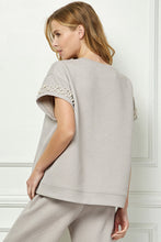 Load image into Gallery viewer, Pearly Pearl Textured Top - Grey - See and Be Seen