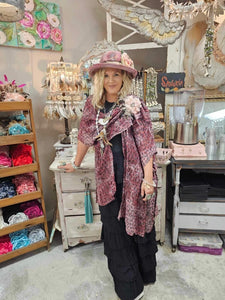 Sheer Dyed Leopard Kimono - A Rare Bird